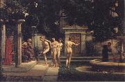 Poynter, Sir Edward John A Visit to Aesculapius oil painting